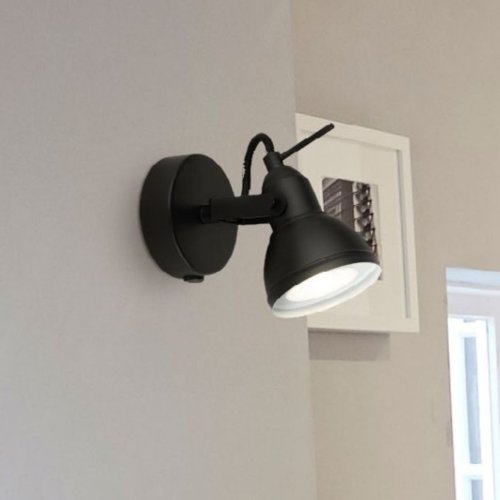 Searchlight 1541BK Focus bodové svítidlo 1xGU10 černé - obrázek