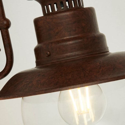 Searchlight 7652RU Station nástěnné svítidlo hnědé venkovní IP44 - obrázek