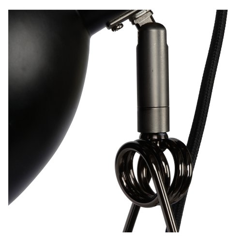 LUCIDE MOYS Clamp Lamp E27/40W Black stolní lampa - obrázek