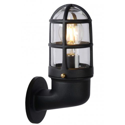 LUCIDE DUDLEY Outside Wall Light Down IP44 E27/60W Black venkovní svítidlo - obrázek