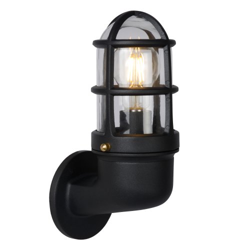 LUCIDE DUDLEY Outside Wall Light Down IP44 E27/60W Black venkovní svítidlo - obrázek