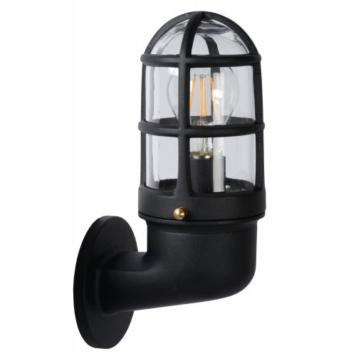 LUCIDE DUDLEY Outside Wall Light Down IP44 E27/60W Black venkovní svítidlo - obrázek