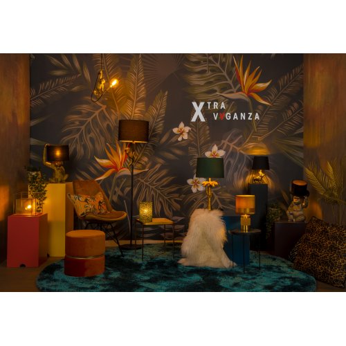 LUCIDE CHIMP Floor lamp E27/60W H150cm Black / Gold stojací lampa - obrázek