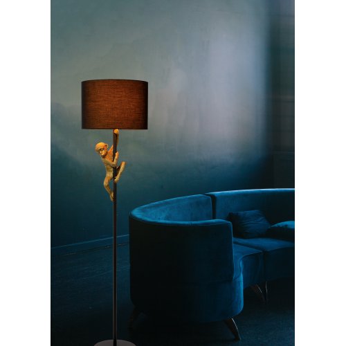 LUCIDE CHIMP Floor lamp E27/60W H150cm Black / Gold stojací lampa - obrázek