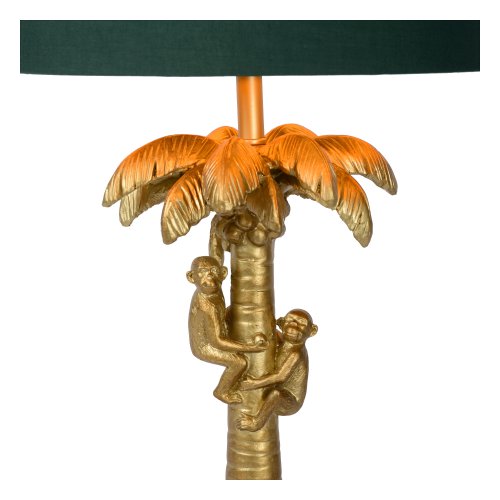 LUCIDE COCONUT Table lamp E27/40W H50cm Gold / Green stolní lampa - obrázek