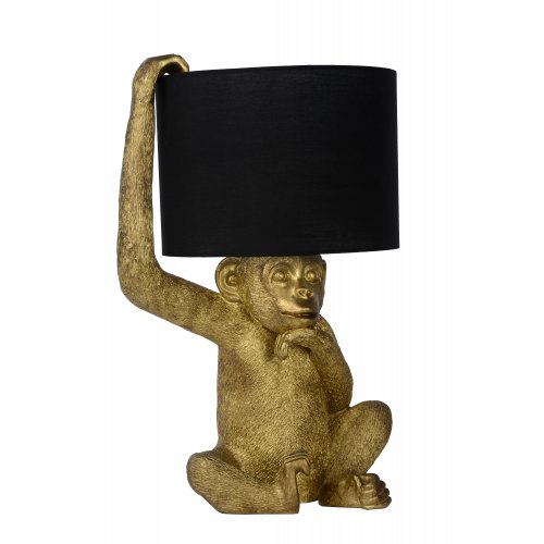 LUCIDE CHIMP Table lamp E14/40W H45cm Black / Gold stolní lampa - obrázek