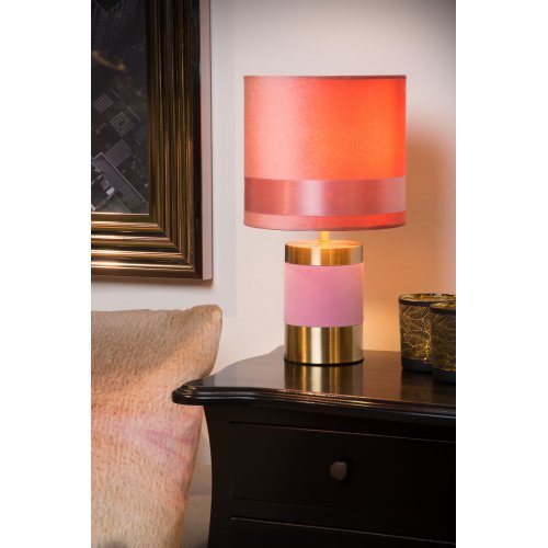 LUCIDE FRIZZLE Table lamp  E14/40W H32cm Pink stolní lampa - obrázek