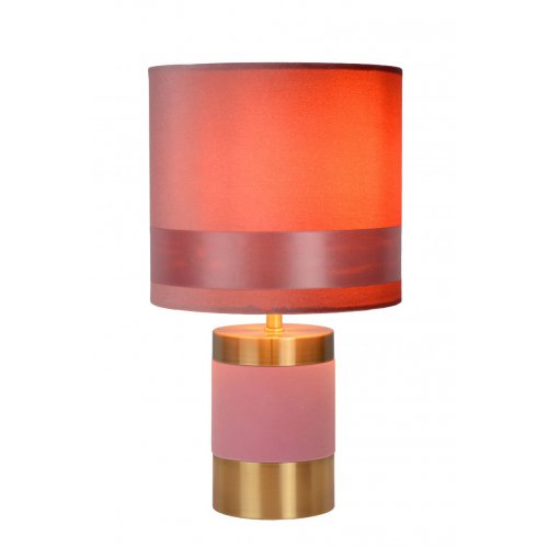 LUCIDE FRIZZLE Table lamp  E14/40W H32cm Pink stolní lampa