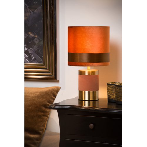 LUCIDE FRIZZLE Table lamp  E14/40W H32cm Brown stolní lampa - obrázek