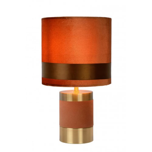 LUCIDE FRIZZLE Table lamp  E14/40W H32cm Brown stolní lampa