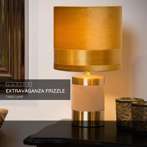 LUCIDE FRIZZLE Table lamp  E14/40W H32cm Ochre stolní lampa - obrázek
