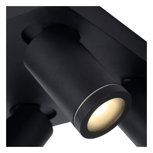 LUCIDE TAYLOR Ceiling Spotlight 4x GU10/5W IP44 DTW  Blac bodové svítidlo, bodovka - obrázek