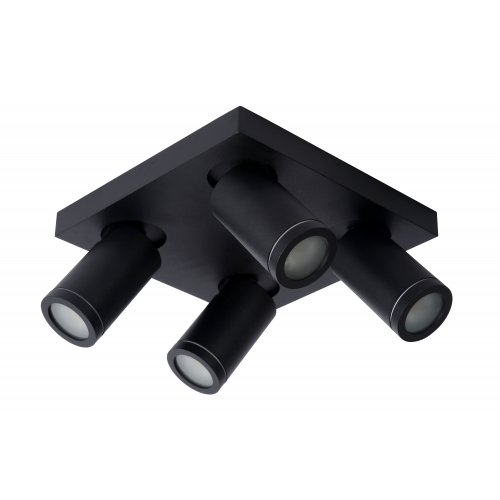 LUCIDE TAYLOR Ceiling Spotlight 4x GU10/5W IP44 DTW  Blac bodové svítidlo, bodovka - obrázek