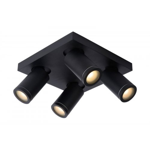 LUCIDE TAYLOR Ceiling Spotlight 4x GU10/5W IP44 DTW  Blac bodové svítidlo, bodovka