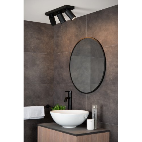 LUCIDE TAYLOR Ceiling Spotlight 3x GU10/5W IP44 DTW  Blac bodové svítidlo, bodovka - obrázek
