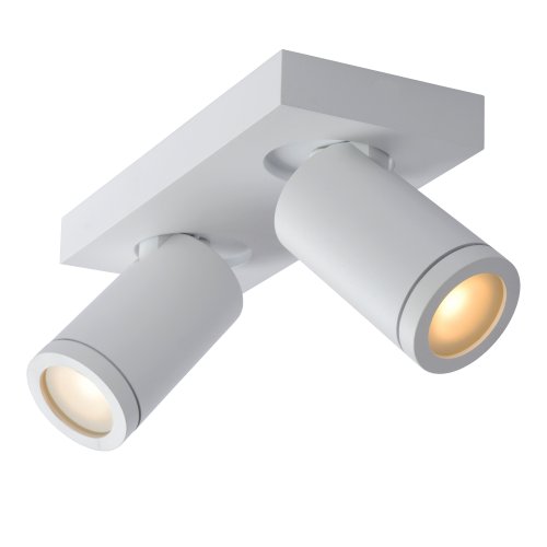 LUCIDE TAYLOR Ceiling Spotlight 2x GU10/5W IP44 DTW  Whit bodové svítidlo, bodovka - obrázek