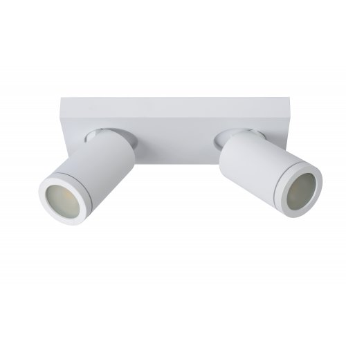 LUCIDE TAYLOR Ceiling Spotlight 2x GU10/5W IP44 DTW  Whit bodové svítidlo, bodovka - obrázek