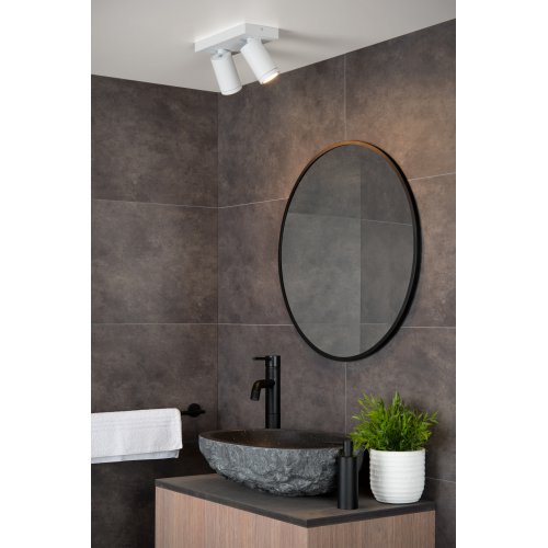 LUCIDE TAYLOR Ceiling Spotlight 2x GU10/5W IP44 DTW  Whit bodové svítidlo, bodovka - obrázek