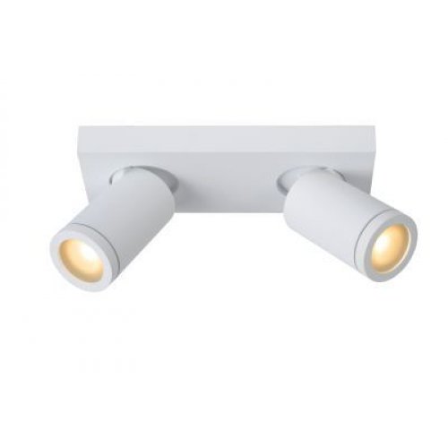 LUCIDE TAYLOR Ceiling Spotlight 2x GU10/5W IP44 DTW  Whit bodové svítidlo, bodovka