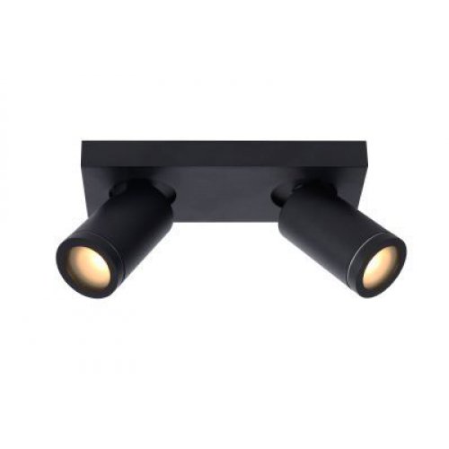 LUCIDE TAYLOR Ceiling Spotlight 2x GU10/5W IP44 DTW  Blac bodové svítidlo, bodovka - obrázek
