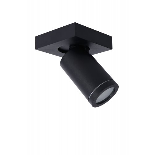 LUCIDE TAYLOR Ceiling Spotlight GU10/5W IP44 DTW  Black bodové svítidlo, bodovka - obrázek