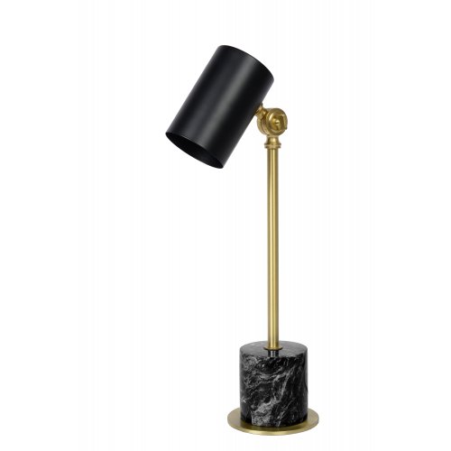 LUCIDE BRANDON Desk Lamp E14/40W Black/Brass stolní lampa - obrázek