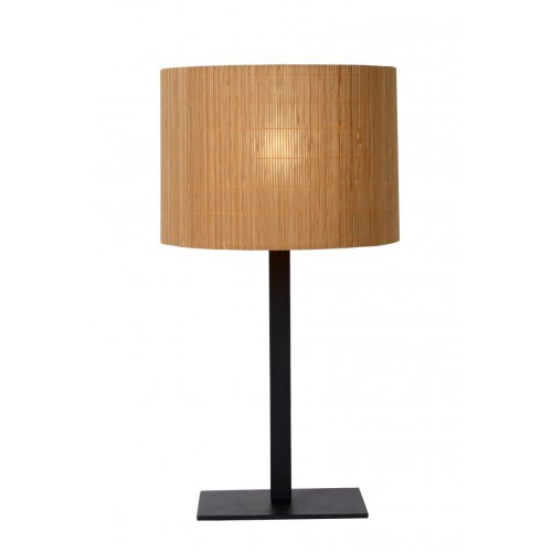 LUCIDE MAGIUS Table lamp Rattan E27/40W H52 Black/nature stolní lampa - obrázek