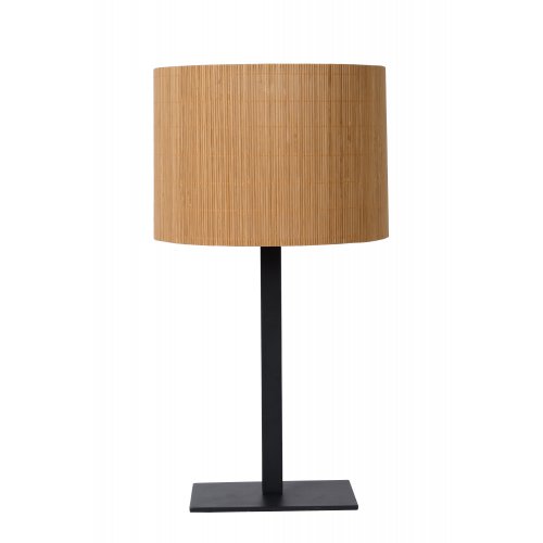 LUCIDE MAGIUS Table lamp Rattan E27/40W H52 Black/nature stolní lampa - obrázek