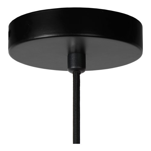 LUCIDE MAGIUS Pendant Rattan E27/40W Black/natur závěsné svítidlo, lustr - obrázek