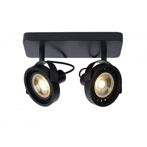 LUCIDE TALA LED Spot 2x GU10/12W DTW Black bodové svítidlo, bodovka - obrázek