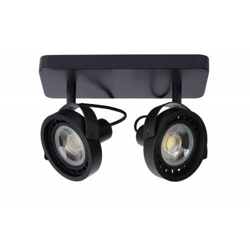 LUCIDE TALA LED Spot 2x GU10/12W DTW Black bodové svítidlo, bodovka - obrázek