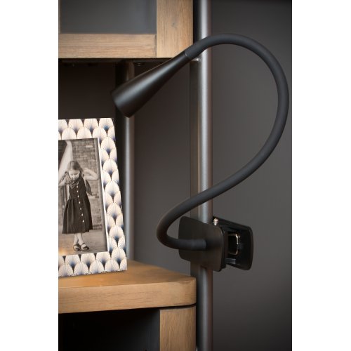 LUCIDE ZOZY Clamp Lamp Led 3W Black stolní lampa - obrázek