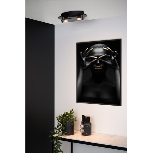 LUCIDE OKNO Ceiling Light Oval Black - obrázek