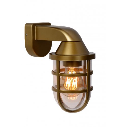 LUCIDE LEWIS Walllight Outside E27 Satin Brass venkovní svítidlo - obrázek