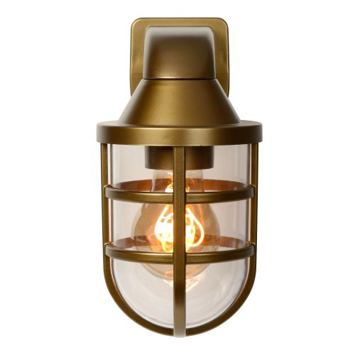 LUCIDE LEWIS Walllight Outside E27 Satin Brass venkovní svítidlo - obrázek