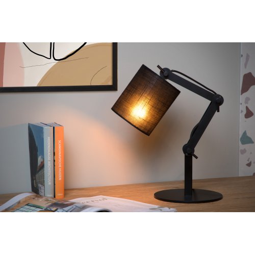 LUCIDE TAMPA Table lamp E27/40W Black stolní lampa - obrázek