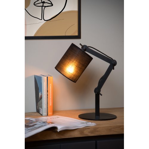 LUCIDE TAMPA Table lamp E27/40W Black stolní lampa - obrázek