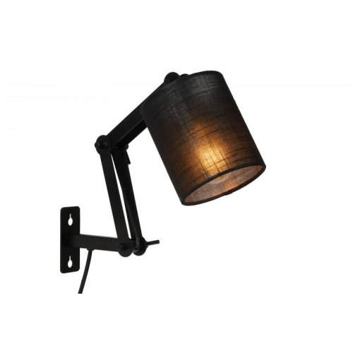 LUCIDE TAMPA Wall Light E27/40W Black nástěnné svítidlo - obrázek