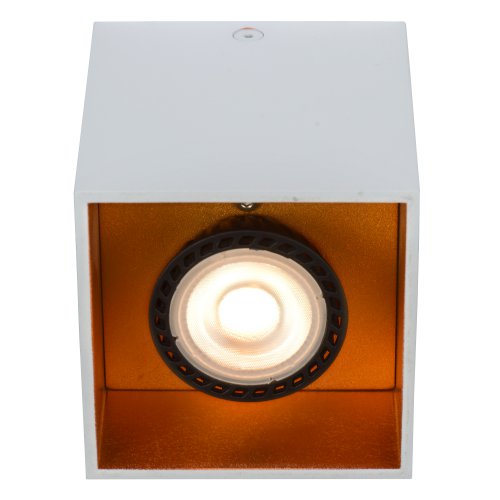 LUCIDE BODIBIS Ceiling spotlight Square 1xGU10/50W White bodové svítidlo, bodovka - obrázek