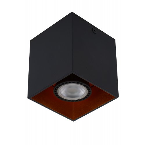 LUCIDE BODIBIS Ceiling spotlight Square 1xGU10/50W Black bodové svítidlo, bodovka - obrázek