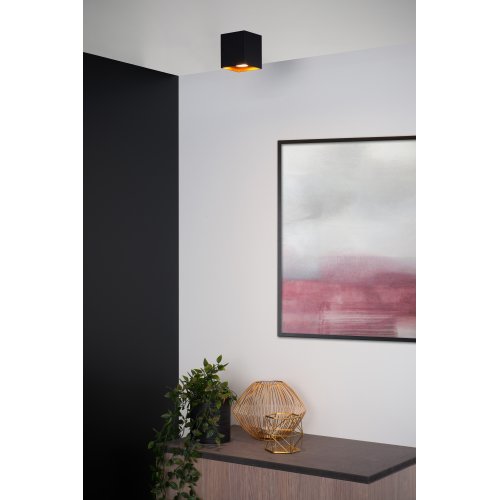 LUCIDE BODIBIS Ceiling spotlight Square 1xGU10/50W Black bodové svítidlo, bodovka - obrázek