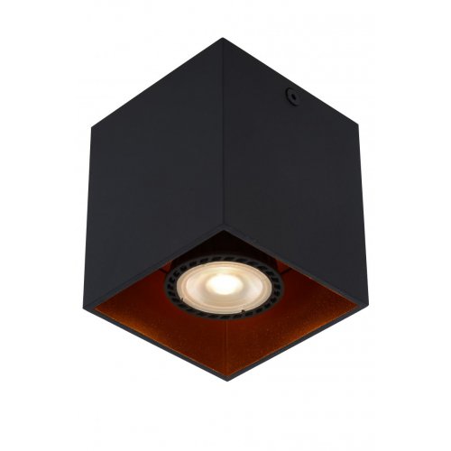 LUCIDE BODIBIS Ceiling spotlight Square 1xGU10/50W Black bodové svítidlo, bodovka