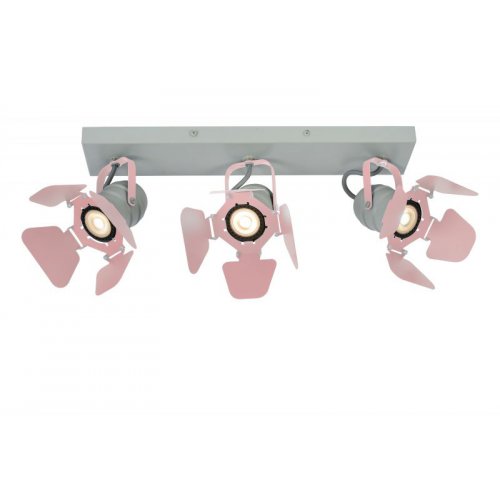LUCIDE PICTO Ceililng spotlight 3xGU10/5W incl Pink bodové svítidlo, bodovka - obrázek