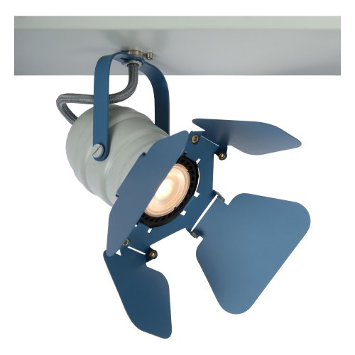LUCIDE PICTO Ceililng spotlight 3xGU10/5W incl  Blue bodové svítidlo, bodovka - obrázek