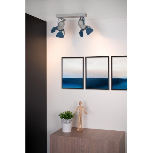 LUCIDE PICTO Ceililng spotlight 2xGU10/5W incl  Blue bodové svítidlo, bodovka - obrázek