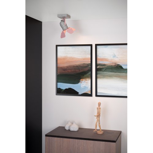 LUCIDE PICTO Ceililng spotlight 1xGU10/5W incl  Pink bodové svítidlo, bodovka - obrázek