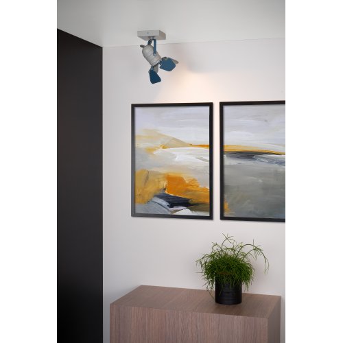 LUCIDE PICTO Ceililng spotlight 1xGU10/5W incl  Blue bodové svítidlo, bodovka - obrázek