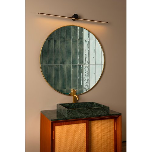 LUCIDE MIZAR Wall Light 90cm LED 10W IP44 Black nástěnné svítidlo - obrázek