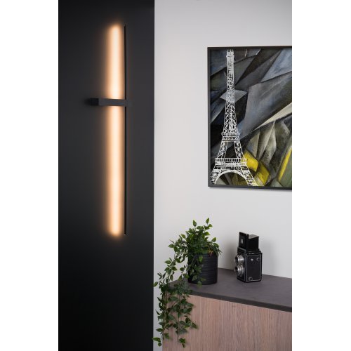 LUCIDE SEGIN Wall Light 90cm LED 10W 2700K Black nástěnné svítidlo - obrázek