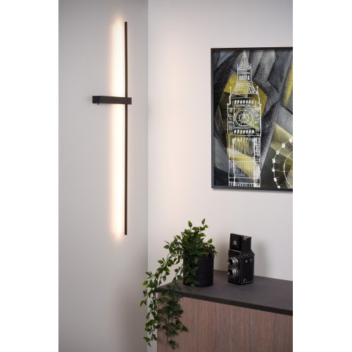 LUCIDE SEGIN Wall Light 90cm LED 10W 2700K Black nástěnné svítidlo - obrázek